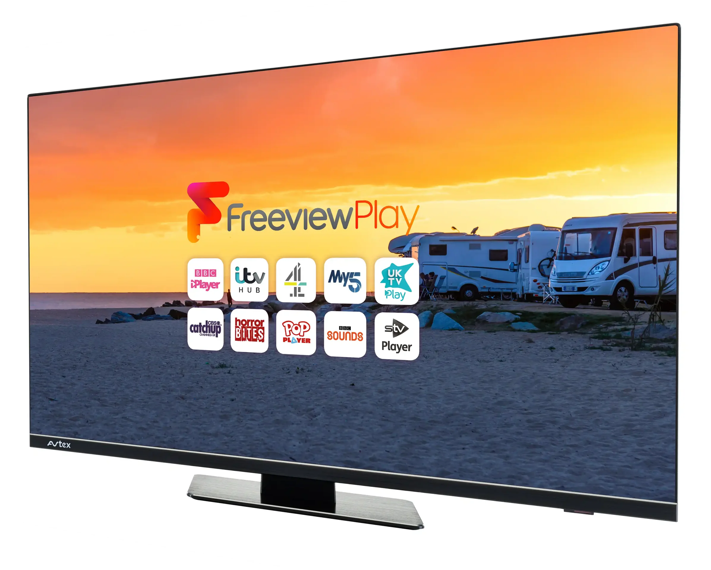 Avtex V249DS 23.8" Smart TV with DVD & HD Satellite decoder