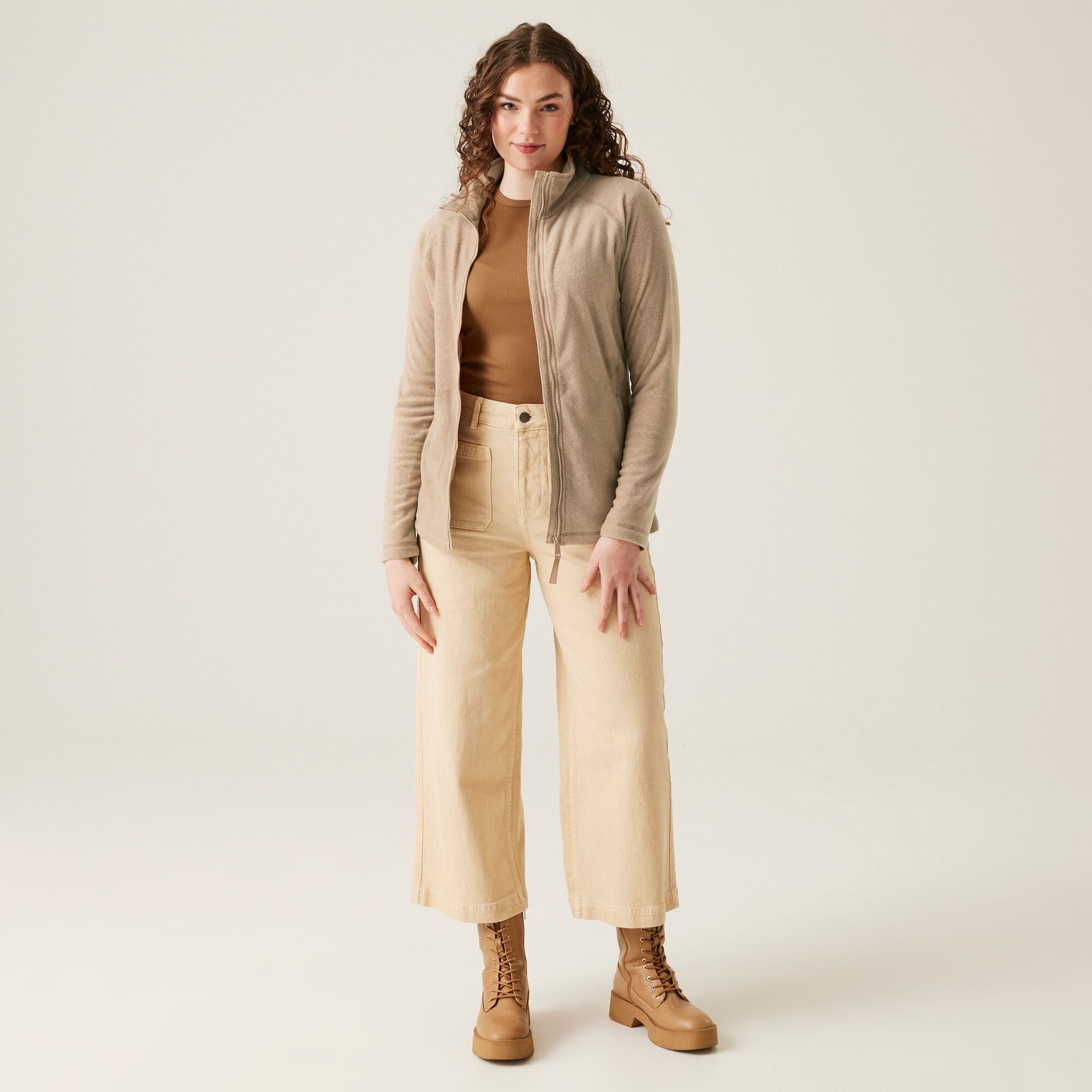 Women's Regatta Mayse Full Zip Fleece - Warm Taupe