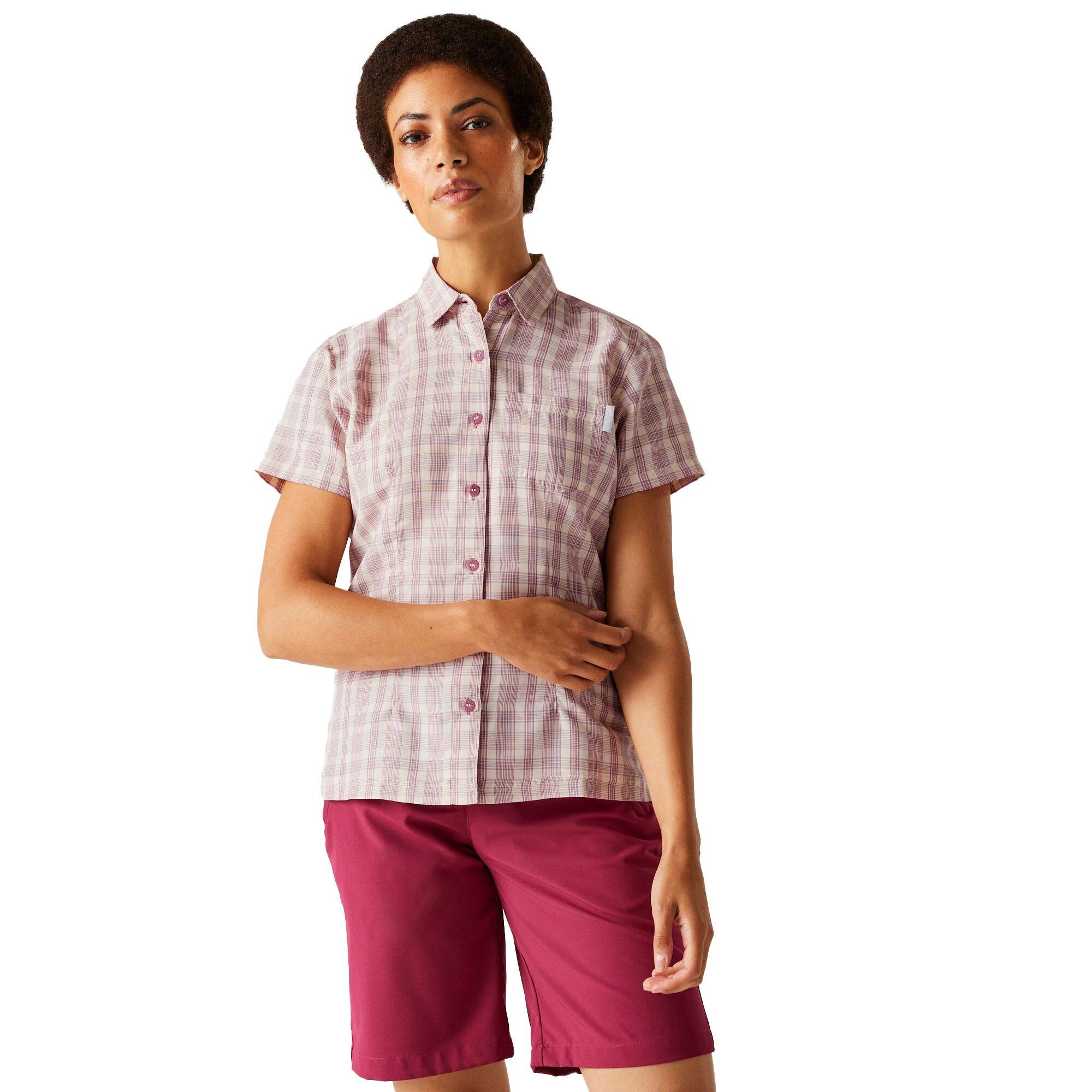 Regatta Mindano VIII Women's Shirt - Lilas Check