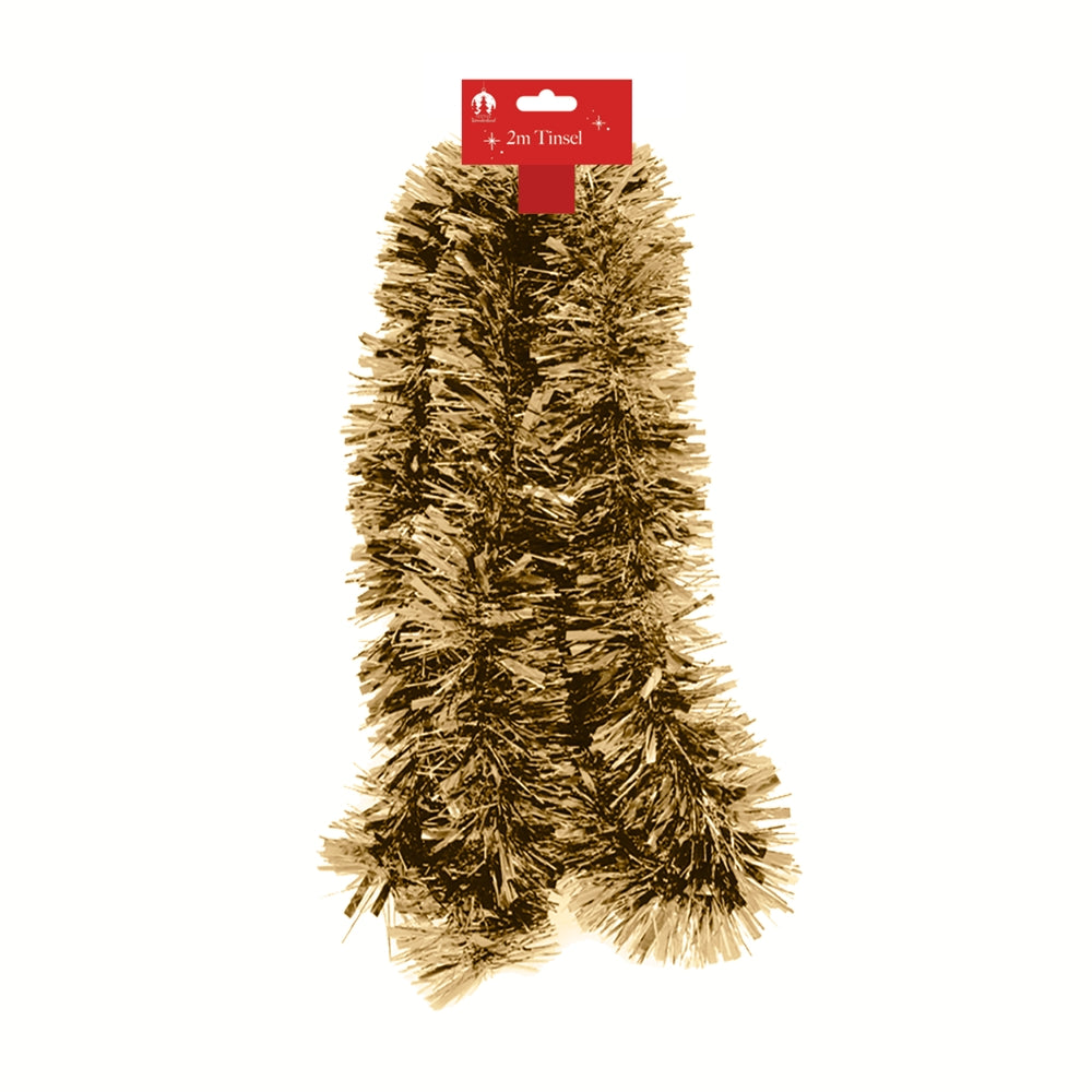 Tinsel 2 Metre Chunky - Gold