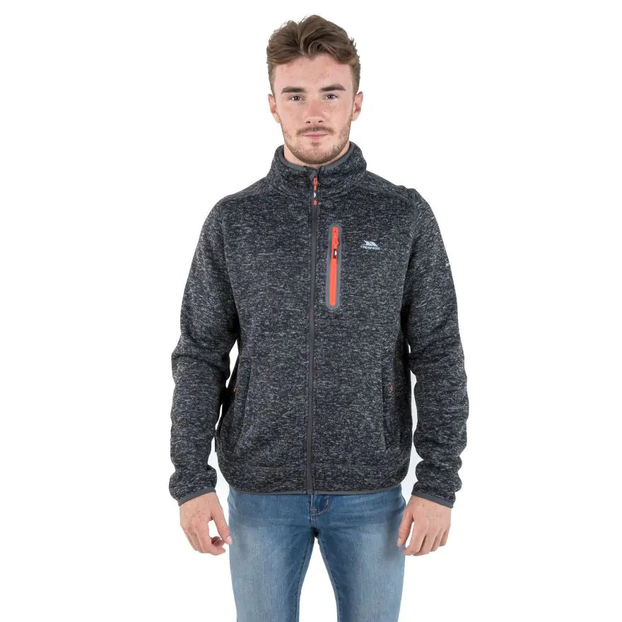 Trespass Bingham Men's Fleece - Black Marl