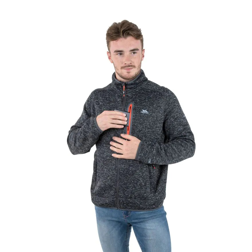 Trespass Bingham Men's Fleece - Black Marl