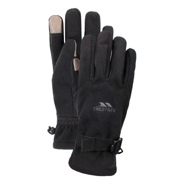 Trespass Unisex Waterproof Gloves Contact - Black