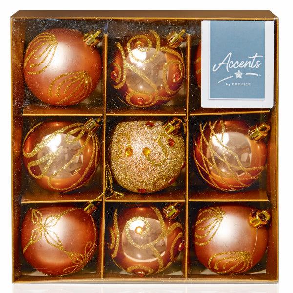 Premier 9 Rose Gold Baubles