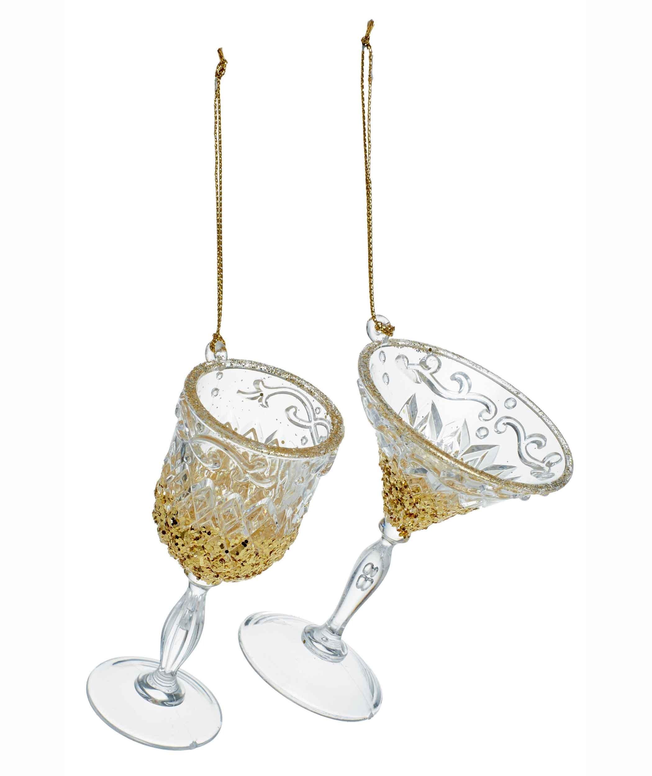 Premier Wine Glass Christmas Decoration