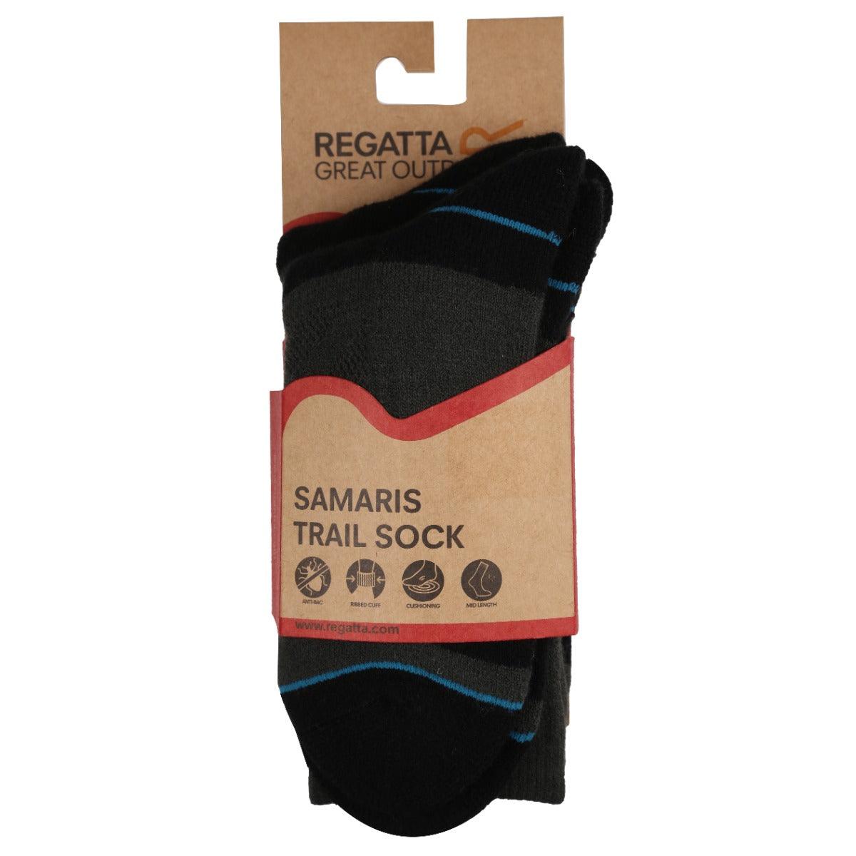 Regatta Women's Blister Protection II Socks - Black Ash - Towsure