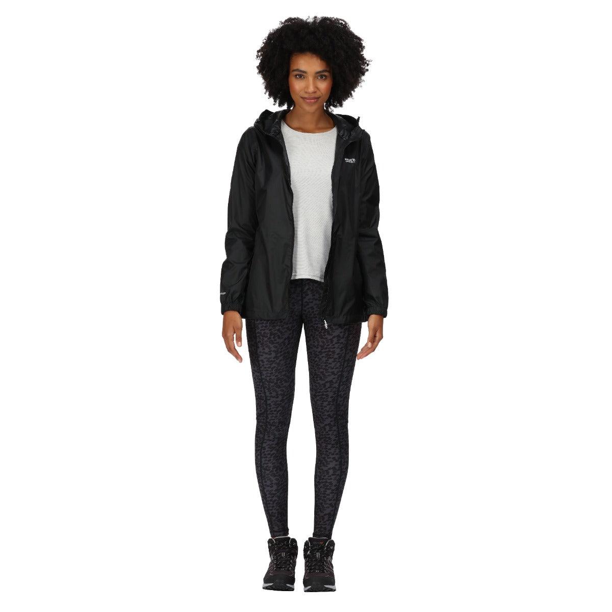 Regatta Women's Pack-It III Waterproof Jacket - Black - Towsure