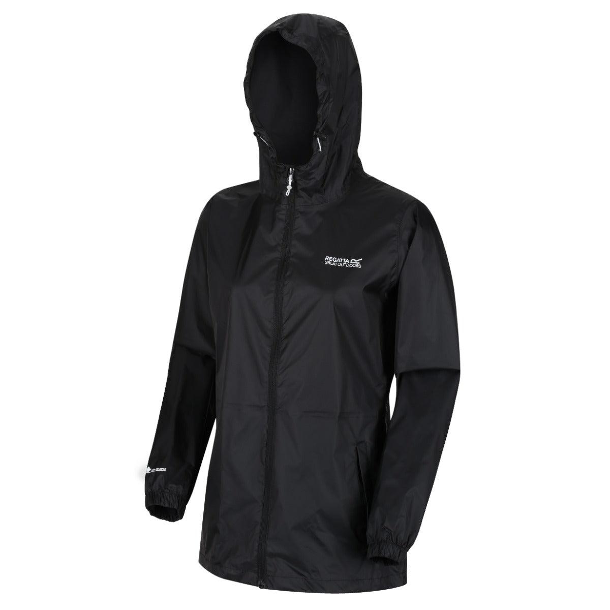 Regatta Women's Pack-It III Waterproof Jacket - Black - Towsure