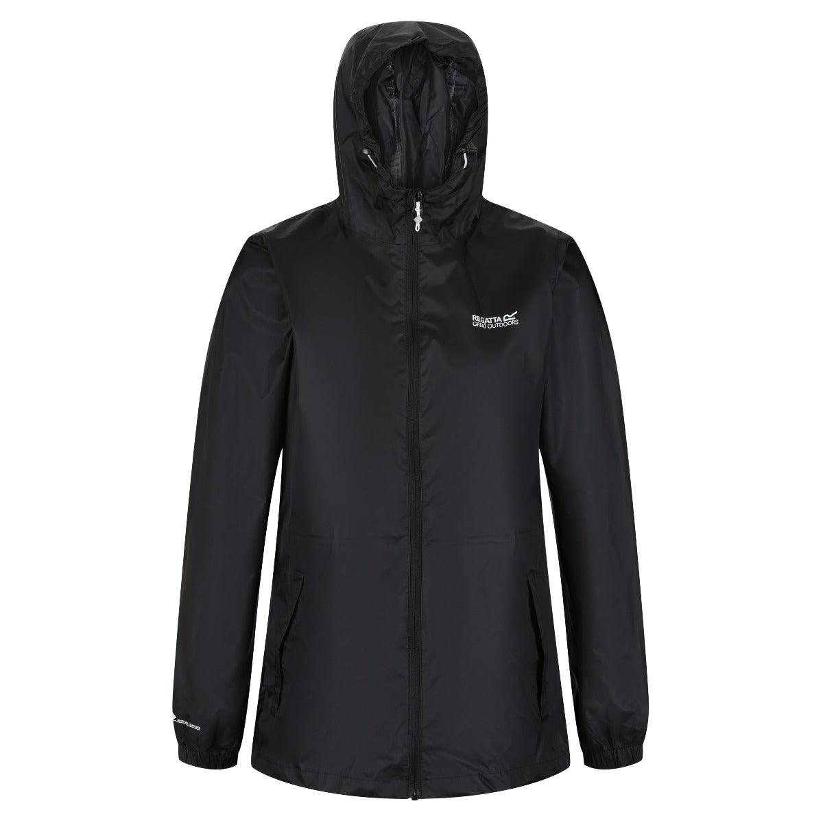 Regatta Women's Pack-It III Waterproof Jacket - Black - Towsure