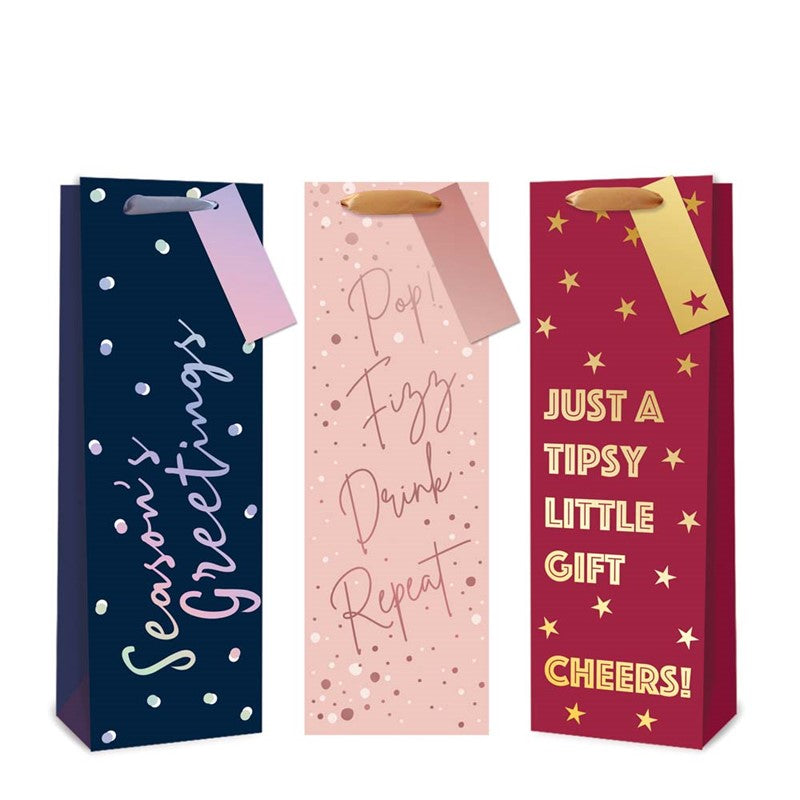 Bottle Gift Bags – Festive Celebration Collection