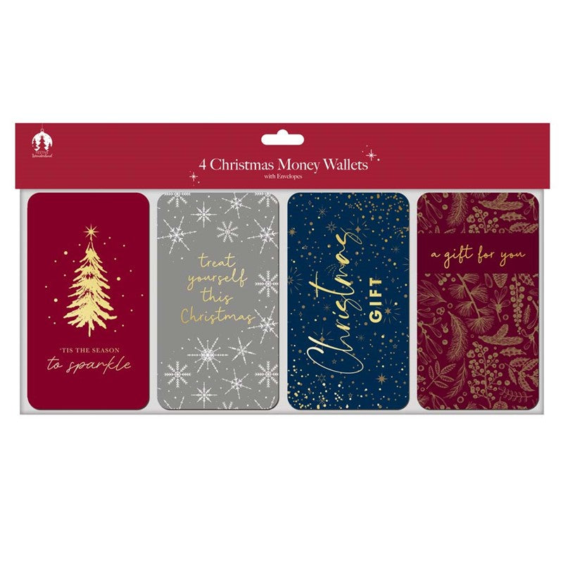 Money Wallets Contemporary Design - Pack of 4