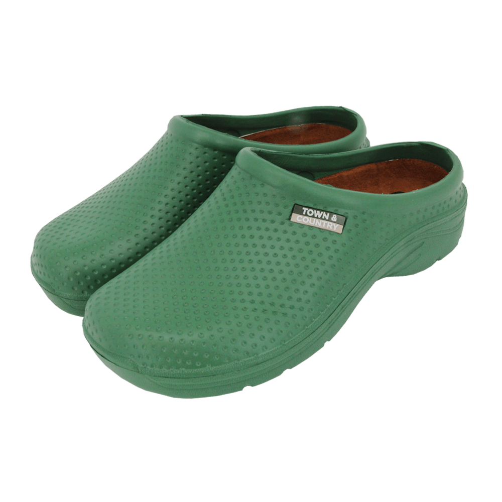 Town & Country Cloggies - Green - Towsure