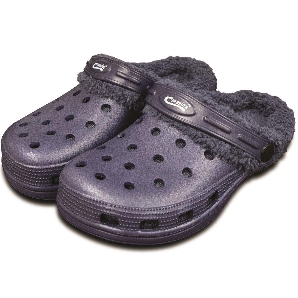 Town & Country Kids Fleecy Cloggies - Blue - Towsure