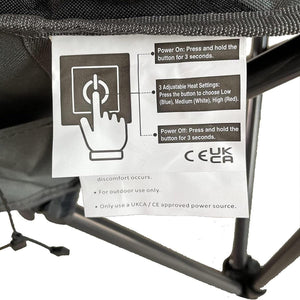 Vanilla Leisure Stromboli Heated Camping Chair - Towsure